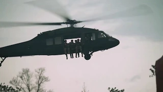 US Army Special Forces Train in Helicopter Assault