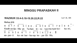 [Edisi Baru] Minggu, 5 Maret 2023 - MINGGU PRAPASKAH II (Kedua) - Mazmur Tanggapan - Tahun A