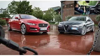 2016 Alfa Romeo Giulia vs Jaguar XE [COMPARATIF VIDEO] : les chaînons manquants