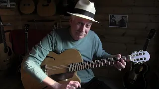 Freight Train - Fingerpicking on a "Dome" guitar - TAB/Lesson avl