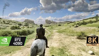 [8K60] RDR2 RTX 4090! Vestigia MOD+Dynamic seasons - close to realism!! Beyond all limits rtgi