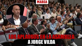 Los aplausos en la Asamblea en el polémico discurso de Luis Rubiales I MARCA