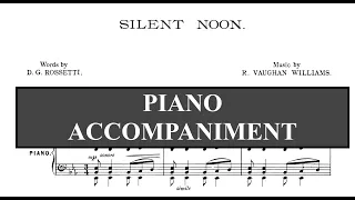 Silent Noon (R.V. Williams) - Eb Major Piano Accompaniment - Karaoke