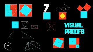 7 famous ways to prove Pythagoras theorem | Pythagoras theorem visual proof |