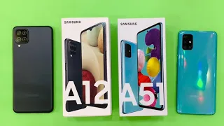 Samsung Galaxy A12 vs Samsung Galaxy A51