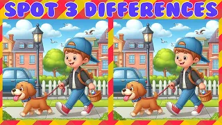 Try to Find 3 Differences 👀 in 90 Seconds! ⏱| Find the Difference No74