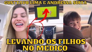 Gusttavo Lima e Andressa Suita vão JUNTOS levar os FILHOS no méd1co antes de viagem para Natal