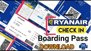 How do I get my Ryanair Airlines Boarding Pass Check-In Online | Boarding Pass Download |  Ryanair