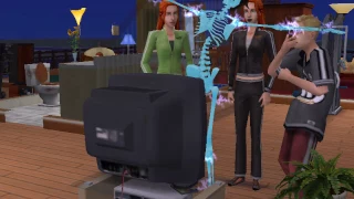 Sims 2 Funny Electrocuted Girl