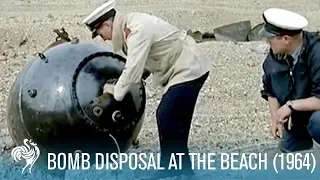 Bomb Disposal on Britain’s Beaches (1964) | British Pathé