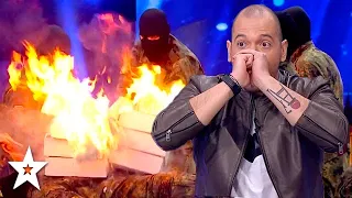 DANGEROUS AUDITION! Soldiers Invade Bulgaria's Got Talent 2022 | Got Talent Global