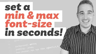 min(), max(), and clamp() are CSS magic!