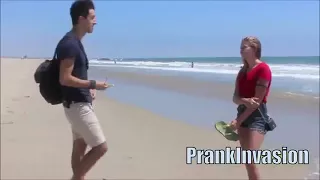 kissing prank  beach Edition -Magic number Game