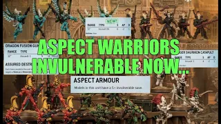 BROKEN RULES STACKING Already Too Much?? Warhammer 40k Aeldari Aspect Warrior Rules & Weapon Reveals