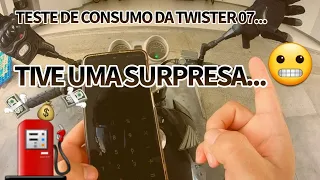 TESTE DE CONSUMO DA CBX TWISTER 07 - Tive uma surpresa...