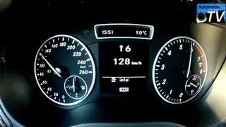 2012 Mercedes B180 (122hp) - Autobahn-Test (1080p FULL HD)