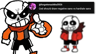 NEGATIVE SANS VS HARDTALE SANS