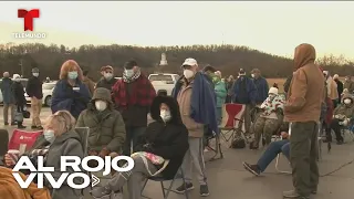 Cientos se forman para obtener la vacuna en EE.UU.