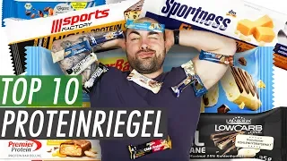 Der große Discounter Eiweißriegel Test - Die Top 10 Auswahl aus Lidl, Rewe, DM, Aldi Rossmann...