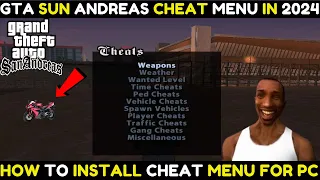 HOW TO ADD CHEAT MENU IN GTA San Andreas (PC) 2024