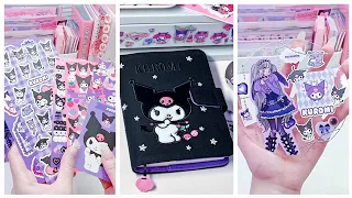 Kuromi Stationery journaling 💜 stationery haul #cindyasmr