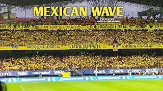 Mexican Wave Kerala Blasters Gallery#kochi#ISL Season 9, Kaloor Jawaharlal Nehru Stadium 2022