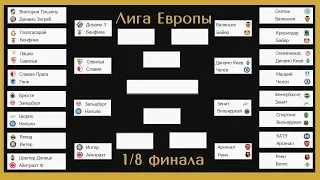 Футбол. Лига Европы 2019. 1/8 плей-офф. Результаты. Расписание.