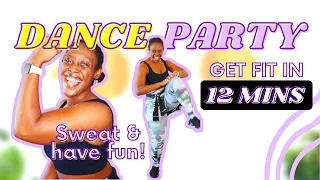 12 MINUTE DANCE PARTY WORKOUT | Full Body - No Equipment [Fun Cardio at Home!]