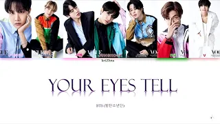 BTS 'Your Eyes Tell' (Color Coded lyrics Eng/ Rom/ Kanji)