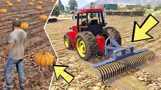 الإشتغال كأنني مزارع في قراند 5 مود الحياة الواقعية | GTA V Farming Real Life Job Mod