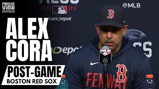 Alex Cora Reacts to Red Sox Being Eliminated from MLB Playoffs & Explains Being Proud of His Team