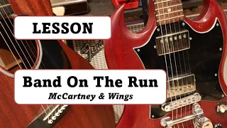 Band On The Run Guitar Tutorial - Paul McCartney and Wings