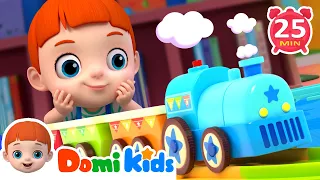 Train Song🚂 + More Baby Songs & Nursery Rhymes | Educational Songs - Domikids