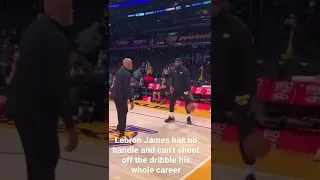Lebron James has no handles and can’t shoot off the dribble his whole career