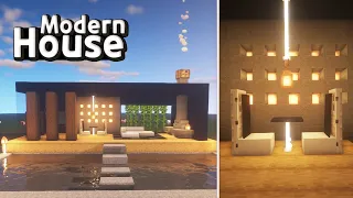 Easy Minecraft : Black Modern House Tutorial - How to Build a House in Minecraft | HEYDI