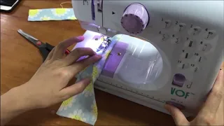 How to use household sewing machine make the skirt (FHSM-505)