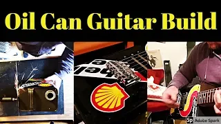 Oil Can Guitar Build Step By Step Basic tools!  Amazing sound!