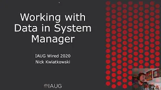 Working with Data in the Avaya System Manager