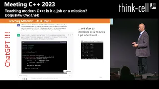 Teaching modern C++: is it a job or a mission? - Boguslaw Cyganek - Meeting C++ 2023