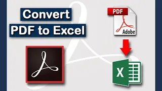 How to convert PDF to Excel without losing formatting using Adobe Acrobat Pro  2017