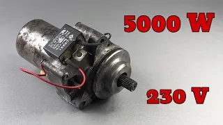 How To Turn A Car Starter into 5000W AC 240 V Amazing Generator