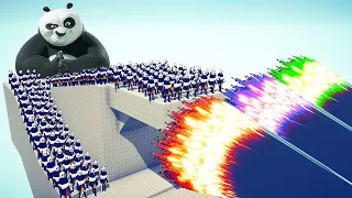 100x KUNG FU PANDA + GIANT PANDA vs 3x EVERY GOD - Totally Accurate Battle Simulator 2024