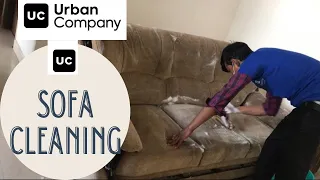 Sofa cleaning by Urban Company. #unsponsored