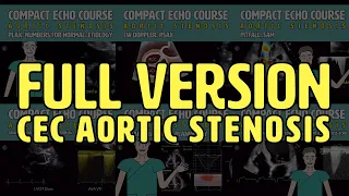 〖Echocardiography〗 Aortic valve stenosis (full version) 💖