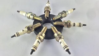 Amazing Free Energy Generator Using By Magnet With Spark Plug 100%