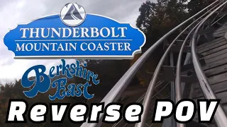 Thunderbolt Mountain Coaster - Reverse POV - Berkshire East Mountain Resort, Charlemont, MA