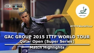 Qatar Open 2015 Highlights Dimitrij Ovtcharov Vs Vladimir Samsonov (FINAL)
