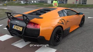 Italian Supercars and Tuners Leaving a CarShow ( Gta M, Vorsteiner Huracan, 458 Speciale )