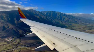 [4K] – Full Flight – Southwest Airlines – Boeing 737-8 Max – HNL-OGG – N8707P – WN1328 – IFS 845