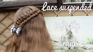 DIY Lace suspended infinity braid tutorial